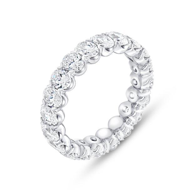 Uneek Eternity Collection 1-Row Oval Shaped Diamond Anniversary Ring