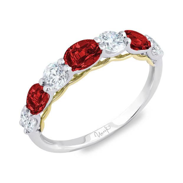 Uneek Precious Collection 1-Row Round Diamond Fashion Ring