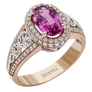 Color Ring in 18k Gold with Diamonds