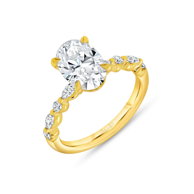 Uneek Timeless Collection Straight Engagement Ring