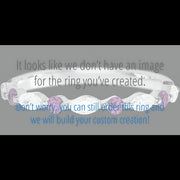 10K White Gold band with alternating 4 Round Purple Diamond and 5 Marquise Lab Grown Diamond having TCW-.47