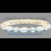 10K Yellow Gold band with 4 Round and 5 Marquise Lab Grown Diamond having TCW-.47