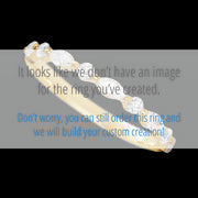 10K Yellow Gold band with 4 Round and 5 Marquise Lab Grown Diamond having TCW-.47