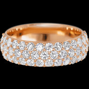14K Rose Gold band with 46 Round Lab Grown Diamond having TCW-1.38