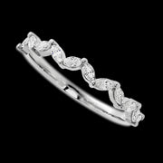 14K White Gold band with 11 Marquise Lab Grown Diamond having TCW-.33