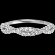 14K White Gold band with 26 Round Lab Grown Diamond having TCW-.39