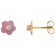 Youth Enamel Flower Earrings