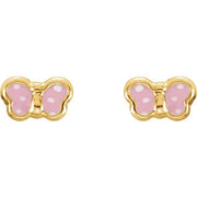 Youth Enamel Butterfly Earrings