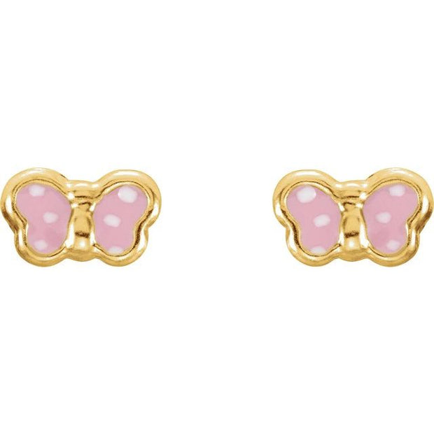 Youth Enamel Butterfly Earrings
