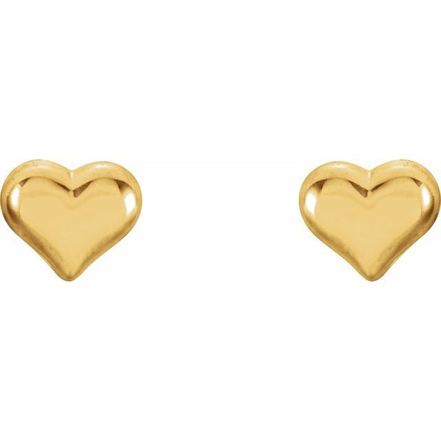 Youth Puffed Heart Earrings