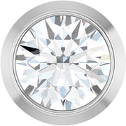 Round Bezel-Set Slide Pendant