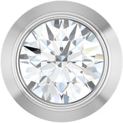 Round Bezel-Set Slide Pendant