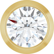 Round Bezel-Set Slide Pendant