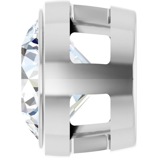 Round Bezel-Set Slide Pendant