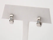 Accented Huggie Hoop Earrings
