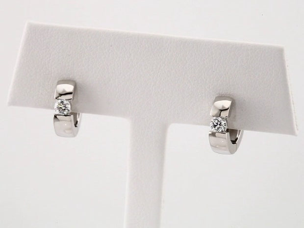 Accented Huggie Hoop Earrings