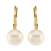 Pearl Lever Back Earrings
