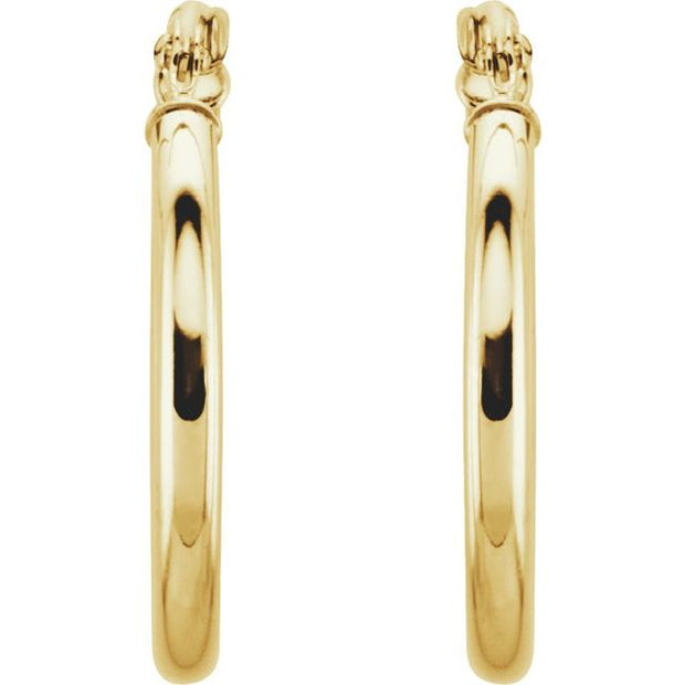 Tube Hoop Earrings