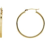 Tube Hoop Earrings