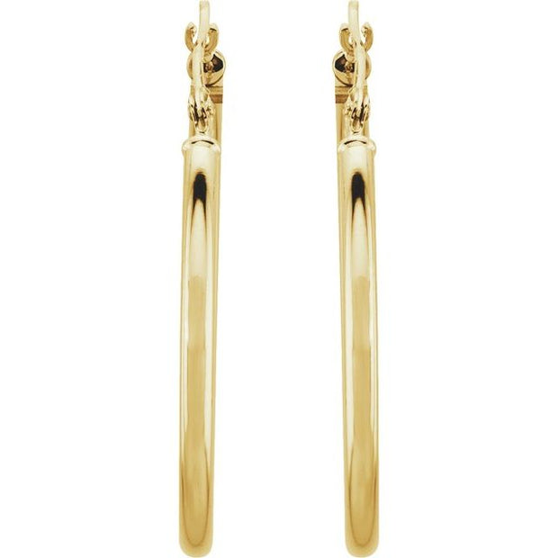 Tube Hoop Earrings