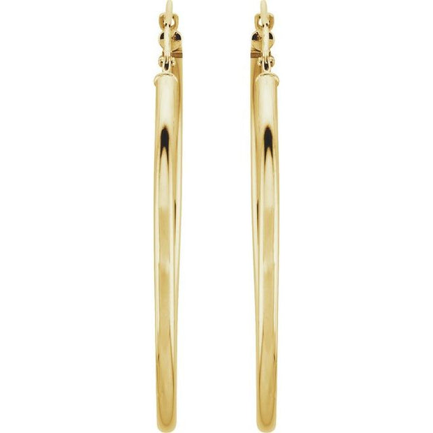 Tube Hoop Earrings