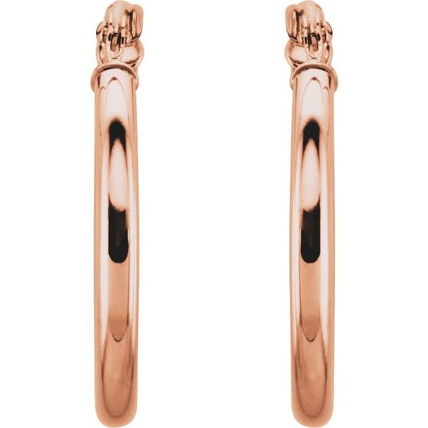 Tube Hoop Earrings