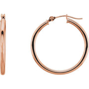 Tube Hoop Earrings