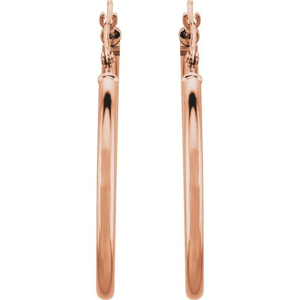 Tube Hoop Earrings