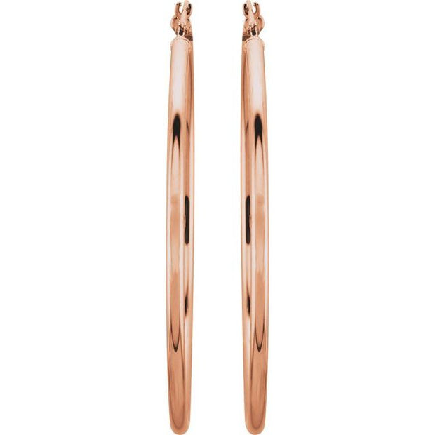 Tube Hoop Earrings