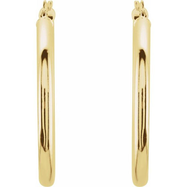 Tube Hoop Earrings