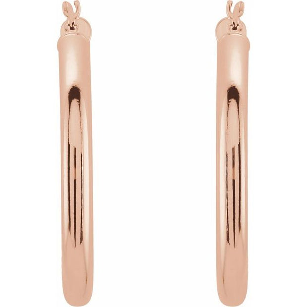 Tube Hoop Earrings