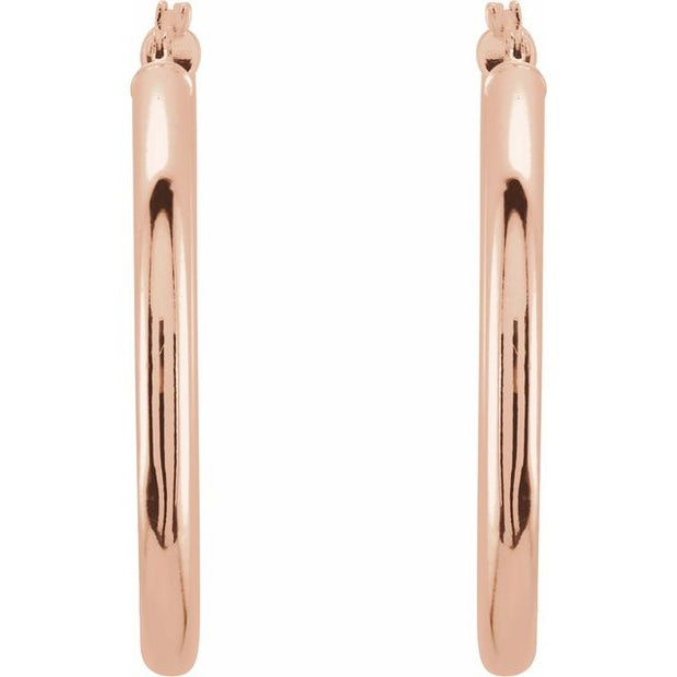 Tube Hoop Earrings