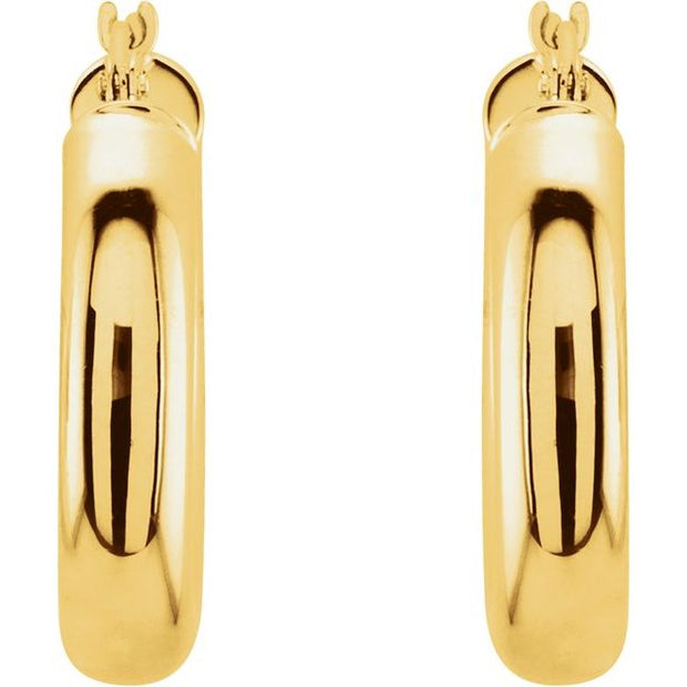 Tube Hoop Earrings