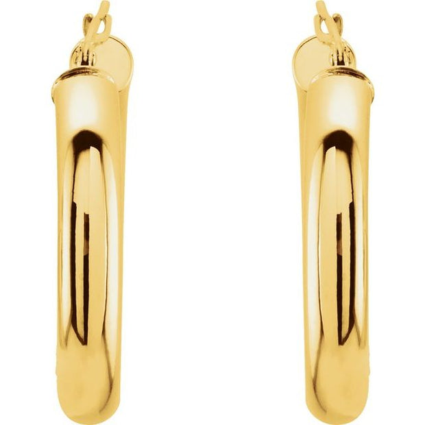 Tube Hoop Earrings
