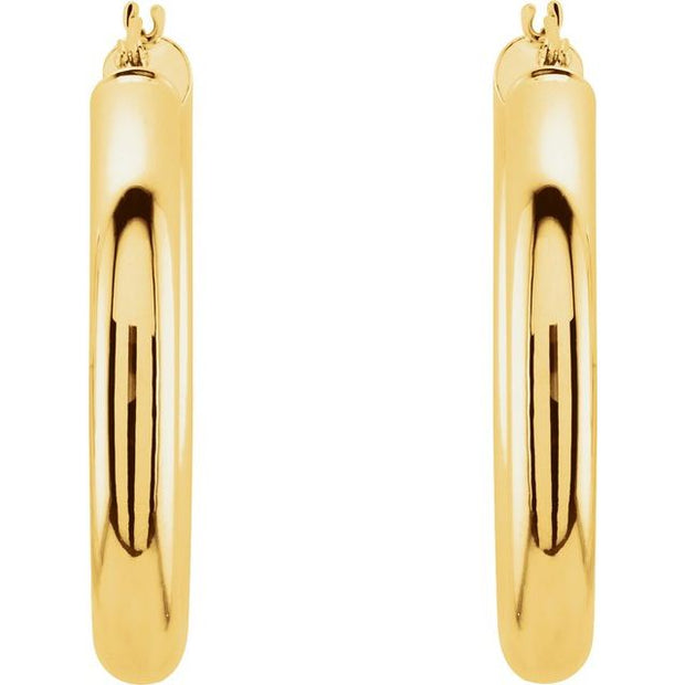 Tube Hoop Earrings