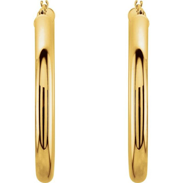 Tube Hoop Earrings