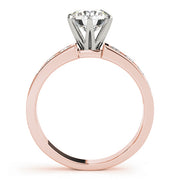 14K Rose Gold 1.5ctw Single Row Diamond Ring