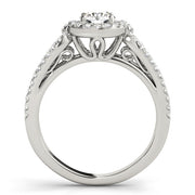Round Diamond Halo Engagement Ring