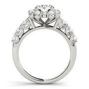 Round Diamond Halo Engagement Ring