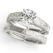 1.0 CT Round Diamond Solitaire Engagement Ring