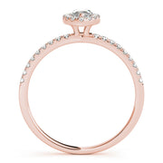 14K Rose Gold Marquise Diamond Engagement Ring