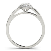 Oval Diamond Halo Engagement Ring