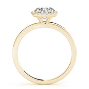 14K Yellow Gold 1 CT Diamond Halo Engagement Ring