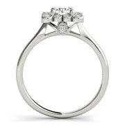 Round Diamond Halo Engagement Ring