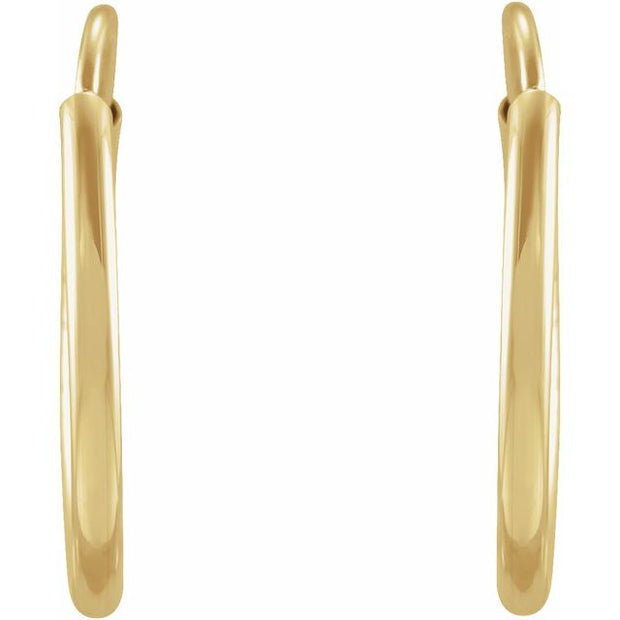 Flexible Endless Tube Hoop Earrings