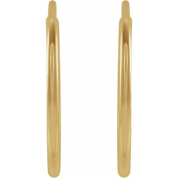 Flexible Endless Tube Hoop Earrings