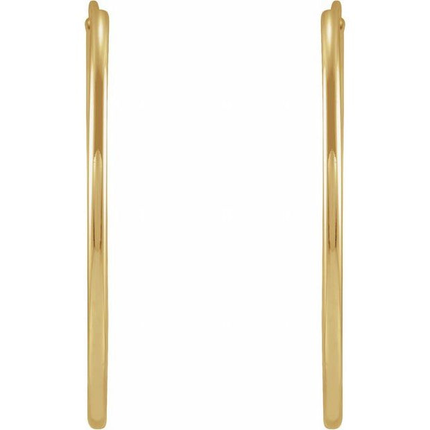 Flexible Endless Tube Hoop Earrings