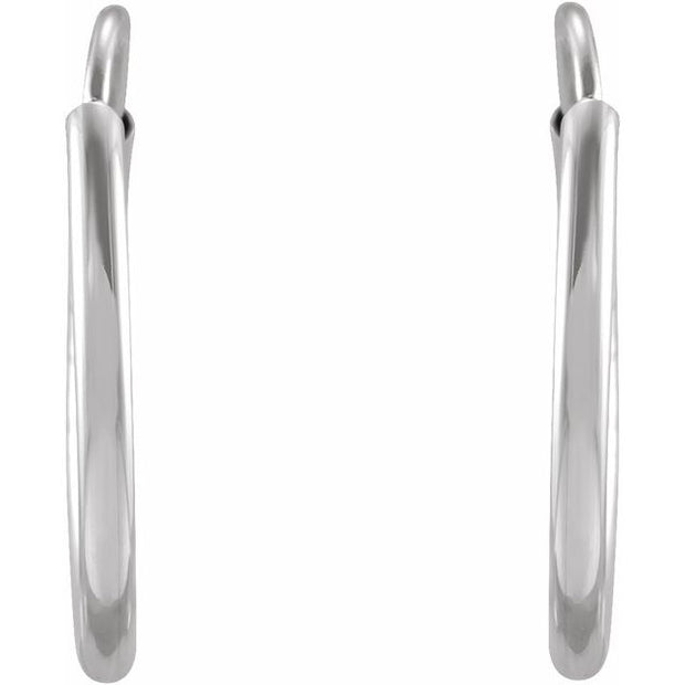 Flexible Endless Tube Hoop Earrings