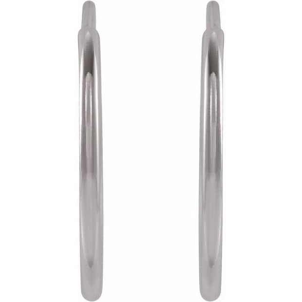 Flexible Endless Tube Hoop Earrings