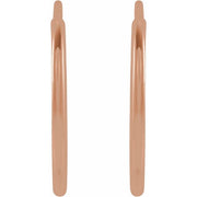 Flexible Endless Tube Hoop Earrings
